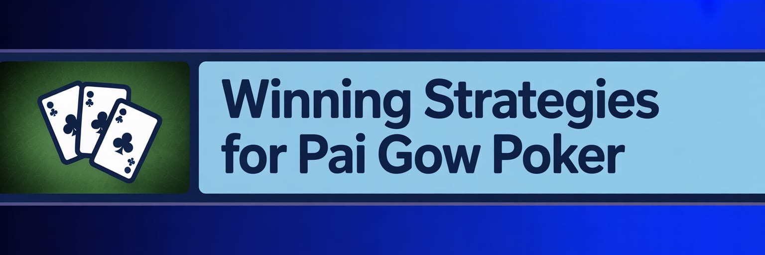 Winning Strategies for Pai Gow Poker